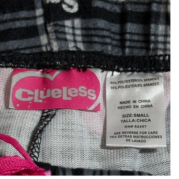 Clueless Themed Size Small Black & Pink Pajama Pants - Picture 5 of 5
